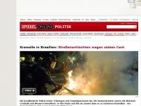Bild zum Artikel: Krawalle in Brasilien: Straßenschlachten wegen sieben Cent