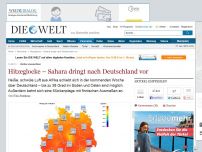 Bild zum Artikel: Wetter-Aussichten: Hitzeglocke – Sahara dringt nach Deutschland vor