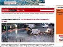 Bild zum Artikel: Großeinsatz in Istanbul: Polizei räumt Gezi-Park mit massiver Gewalt