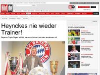 Bild zum Artikel: Karriere-Ende - Heynckes: Nie wieder Trainer!