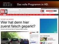 Bild zum Artikel: Tatort Uni Siegen - Wer hat denn hier zuerst falsch geparkt?