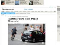 Bild zum Artikel: Unfälle im Straßenverkehr: Radfahrer ohne Helm tragen Mitschuld