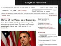 Bild zum Artikel: Christian Ströbele: 
			  Warum ich von Obama so enttäuscht bin