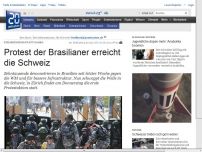 Bild zum Artikel: Strassendemo statt Samba: Protest der Brasilianer erreicht die Schweiz