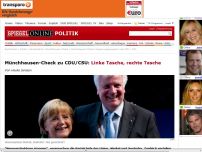 Bild zum Artikel: Münchhausen-Check zu CDU/CSU: Linke Tasche, rechte Tasche