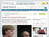 Bild zum Artikel: Beutekunst-Eklat: Merkel setzt sich gegen Putin durch