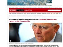 Bild zum Artikel: Wahl des EU-Kommissionspräsidenten: Schäuble widerspricht Merkel in der Europapolitik