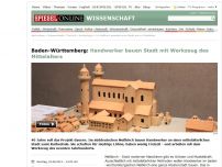 Bild zum Artikel: Baden-Württemberg: Handwerker bauen Stadt mit Werkzeug des Mittelalters