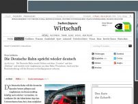 Bild zum Artikel: Die Deutsche Bahn spricht wieder deutsch