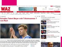 Bild zum Artikel: Schalke-Talent Meyer erbt Trikotnummer 7 von Raul