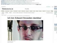 Bild zum Artikel: Geheimdienste und Whistleblower: 'Ich bin Edward Snowden dankbar'