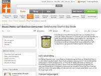 Bild zum Artikel: Ppura Pesto von Basilico Genovese: Gefähr­licher Stoff in Bio-Pesto