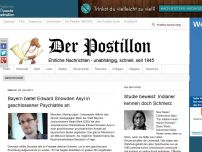 Bild zum Artikel: Bayern bietet Edward Snowden Asyl in geschlossener Psychiatrie an
