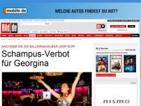 Bild zum Artikel: Nach ihrem DJ-Auftritt - Schampus-Verbot für Georgina