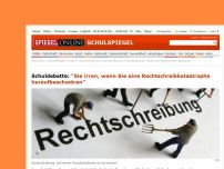 Bild zum Artikel: Schuldebatte: 'Sie irren, wenn Sie eine Rechtschreibkatastrophe heraufbeschwören'