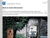 Bild zum Artikel: Brief an meine Überwacher