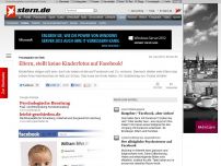 Bild zum Artikel: Privatsphäre im Web: Eltern, stellt keine Kinderfotos auf Facebook!