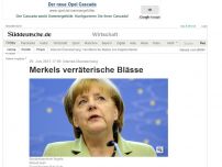 Bild zum Artikel: Internet-Überwachung: Merkels verräterische Blässe