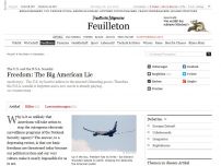 Bild zum Artikel: English Version of „Amerika und der Abhörskandal“ Freedom: The Big American Lie