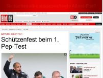 Bild zum Artikel: Bayern siegt 15:1 - Schützenfest beim 1. Pep-Test
