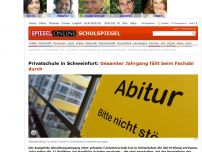 Bild zum Artikel: Privatschule in Schweinfurt: Gesamter Jahrgang fällt beim Fachabi durch