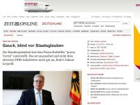 Bild zum Artikel: Prism und Tempora: 
			  Gauck, blind vor Staatsglauben