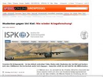 Bild zum Artikel: Studenten gegen Uni Kiel: Nie wieder Kriegsforschung!