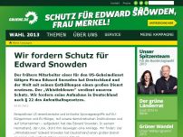 Bild zum Artikel: Wir fordern Schutz für Edward Snowden