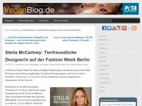 Bild zum Artikel: Stella McCartney: Tierfreundliche Designerin auf der Fashion Week Berlin