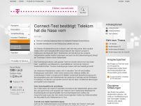 Bild zum Artikel: Connect-Test bestätigt: Telekom hat die Nase vorn