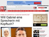 Bild zum Artikel: „Tagesschau“-Äußerung - Will Gabriel eine Sprecherin mit Kopftuch?