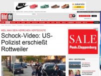 Bild zum Artikel: Schock-Video - US-Polizist erschiesst Rottweiler