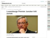 Bild zum Artikel: Luxemburg: Premier Juncker tritt zurück