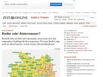 Bild zum Artikel: Deutschlandkarte: 
			  Radler oder Alsterwasser?