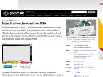 Bild zum Artikel: Classified Matter: Mein Briefwechsel mit der NSA