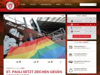 Bild zum Artikel: St. Pauli setzt Zeichen gegen Homophobie