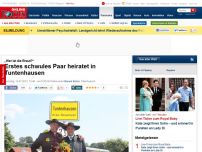 Bild zum Artikel: Wer ist die Braut? - Erstes schwules Paar heiratet in Tuntenhausen