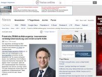 Bild zum Artikel: Friedrichs PRISM-Aufklärungstrip: Innenminister verteidigt Überwachung und erntet scharfe Kritik