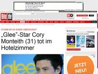Bild zum Artikel: Überdosis? - „Glee”-Star Cory Monteith tot aufgefunden