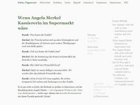 Bild zum Artikel: Wenn Angela Merkel Kassiererin im Supermarkt wäre