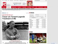 Bild zum Artikel: Manchester-Held tot  -  

Trauer um Torwart-Legende Trautmann († 89)