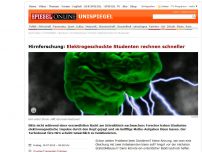 Bild zum Artikel: Hirnforschung: Elektrogeschockte Studenten rechnen schneller