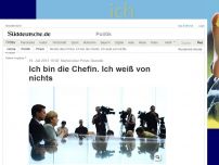 Bild zum Artikel: Merkel über Prism-Skandal: Ich bin die Chefin. Ich weiß von nichts