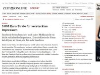 Bild zum Artikel: Facebook: 
			  3.000 Euro Strafe, weil das Impressum versteckt ist