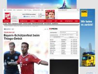 Bild zum Artikel: Telekom-Cup  -  

Bayern-Schützenfest beim Thiago-Debüt