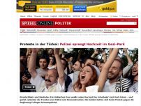 Bild zum Artikel: Proteste in der Türkei: Polizei sprengt Hochzeit im Gezi-Park