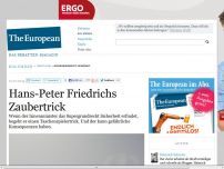 Bild zum Artikel: Supergrundrecht Sicherheit: Hans-Peter Friedrichs Zaubertrick