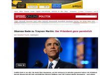 Bild zum Artikel: Obamas Rede zu Trayvon Martin: Der Präsident ganz persönlich
