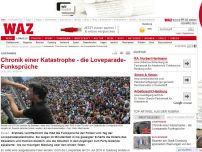 Bild zum Artikel: Chronik einer Katastrophe - die Loveparade-Funksprüche