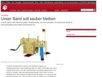 Bild zum Artikel: Flüchtlinge in Berlin: Unser Sand soll sauber bleiben